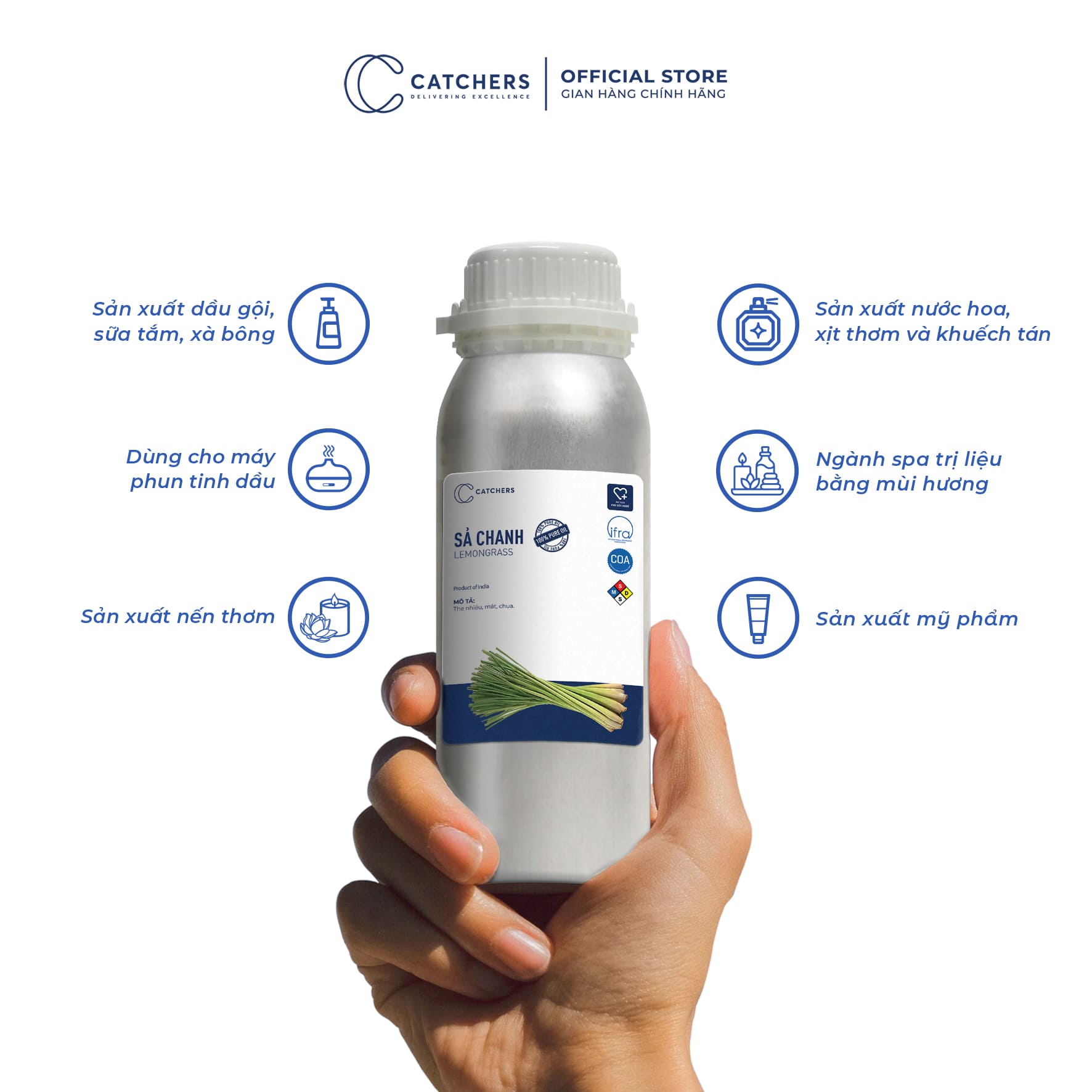 Công dụng của Tinh dầu Sả Chanh