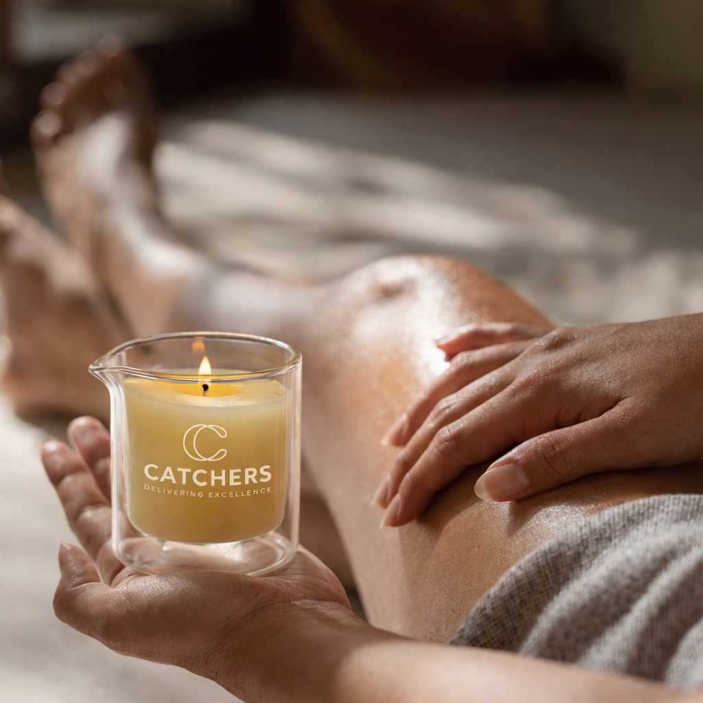 Công dụng và thành phần nến massage khi gia công tại Catchers