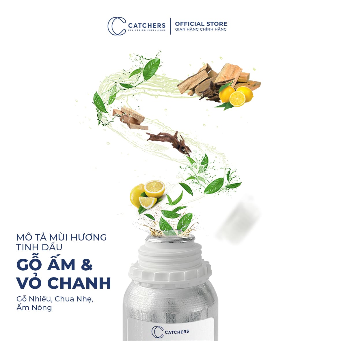 Mô tả mùi hương Tinh dầu Gỗ Ấm & Vỏ Chanh