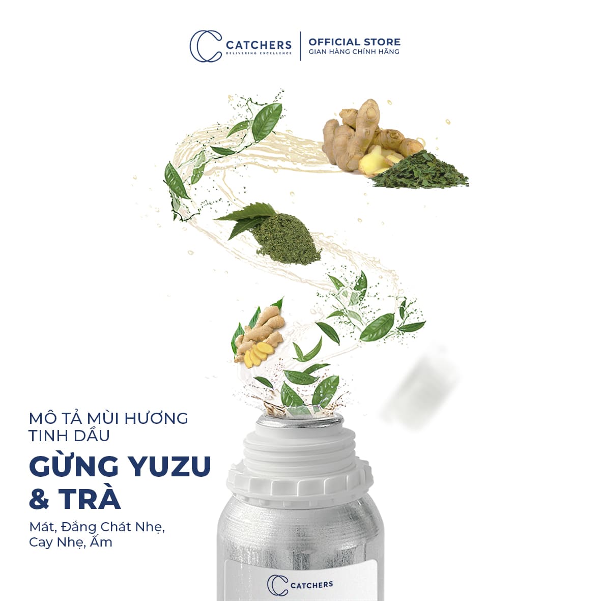 Mô tả mùi hương Tinh dầu Gừng Yuzu & Trà