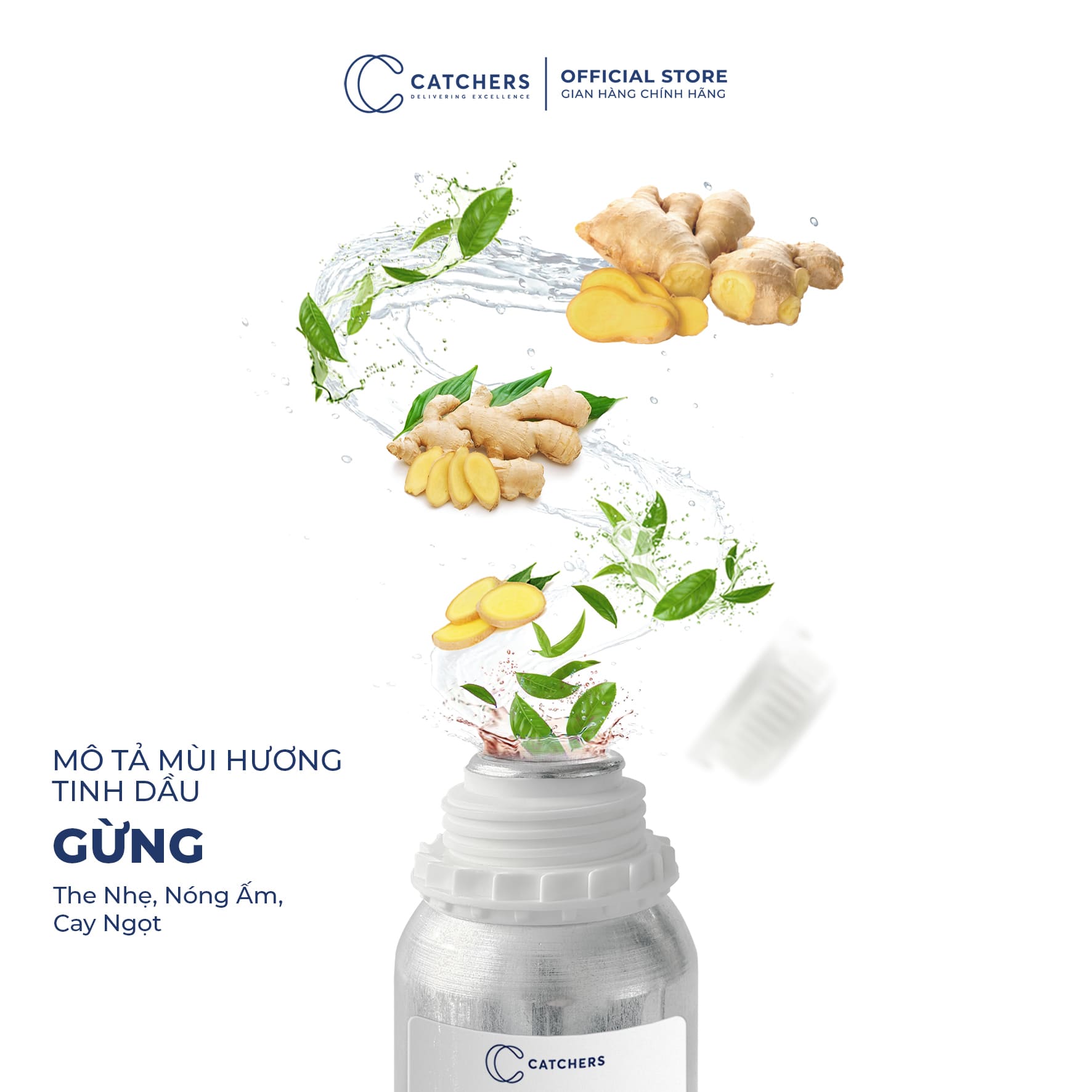 Mô tả mùi hương Tinh dầu Gừng