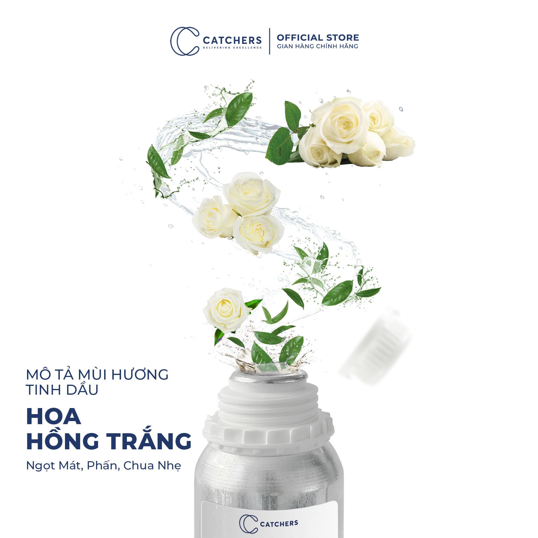 Mô tả mùi hương Tinh dầu Hoa Hồng Trắng