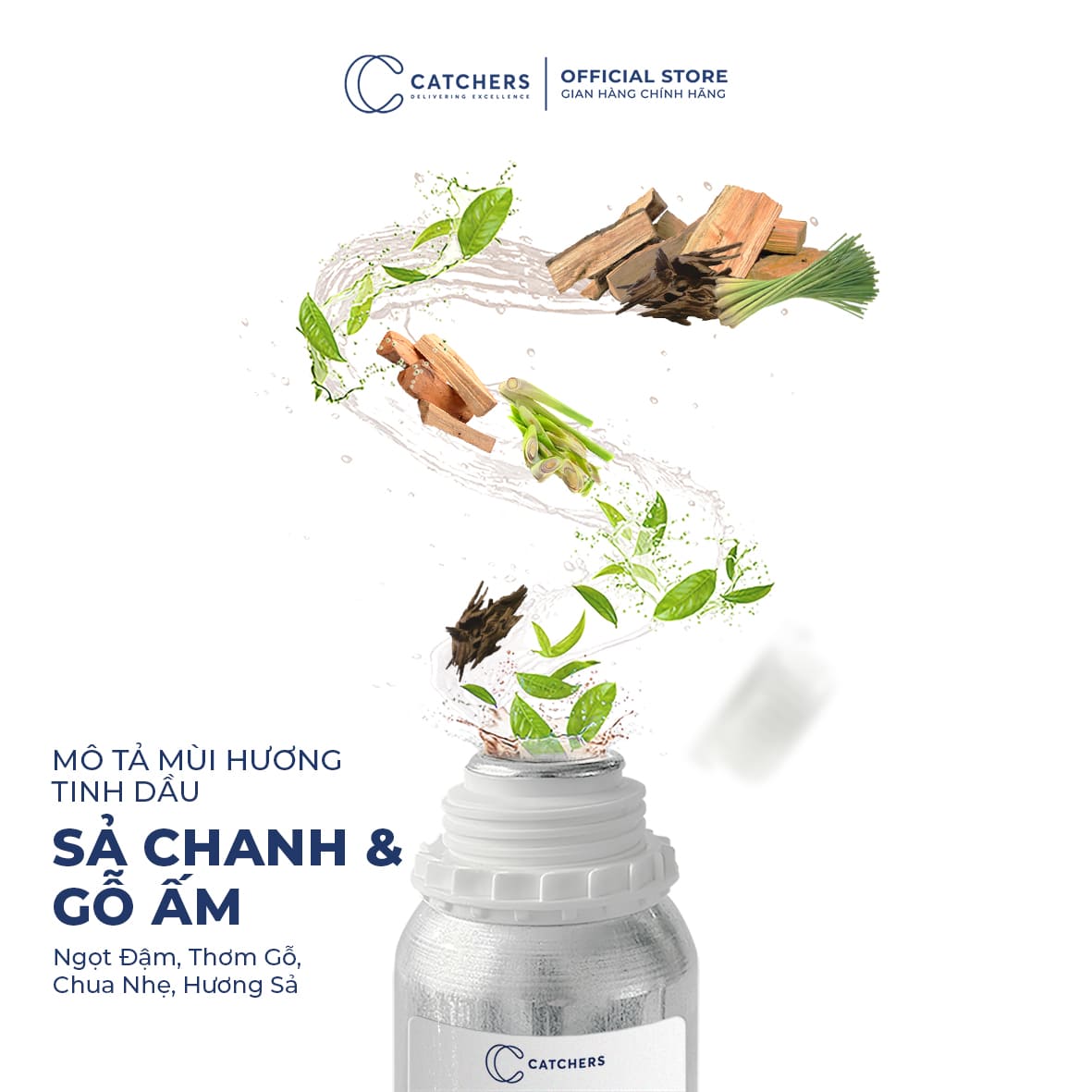Mô tả mùi hương Tinh dầu Sả Chanh & Gỗ Ấm