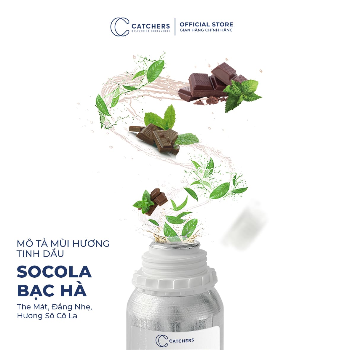 Mô tả mùi hương Tinh dầu Sô Cô La Bạc Hà
