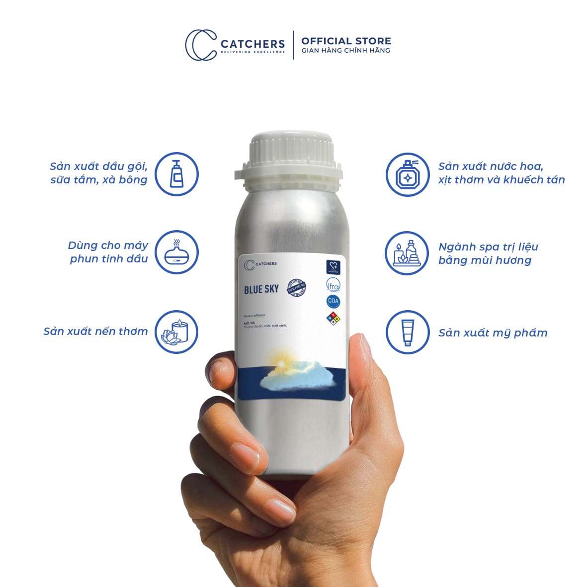 Công dụng của Tinh dầu Blue Sky