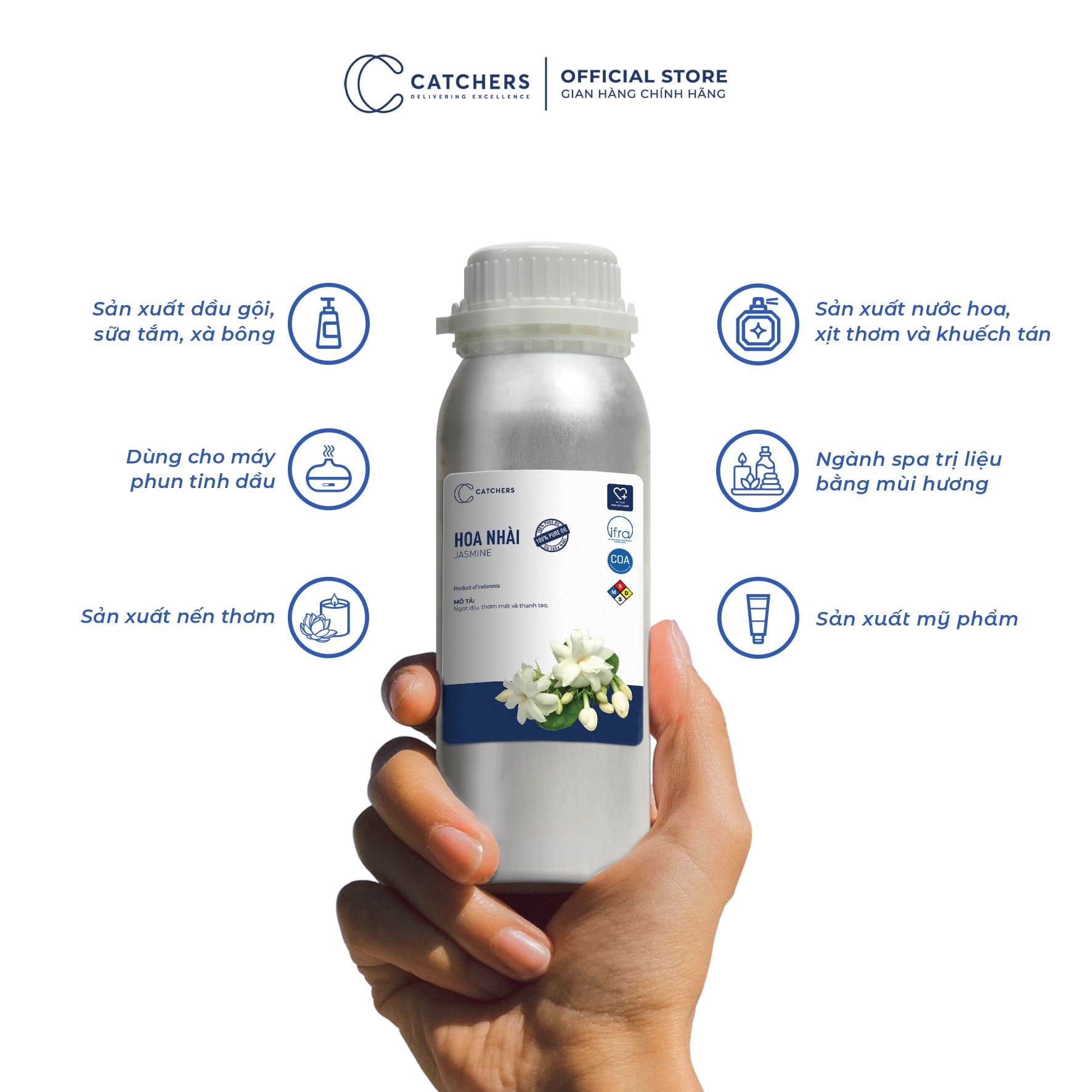 Công dụng của Tinh dầu Khuếch Tán Hoa Nhài