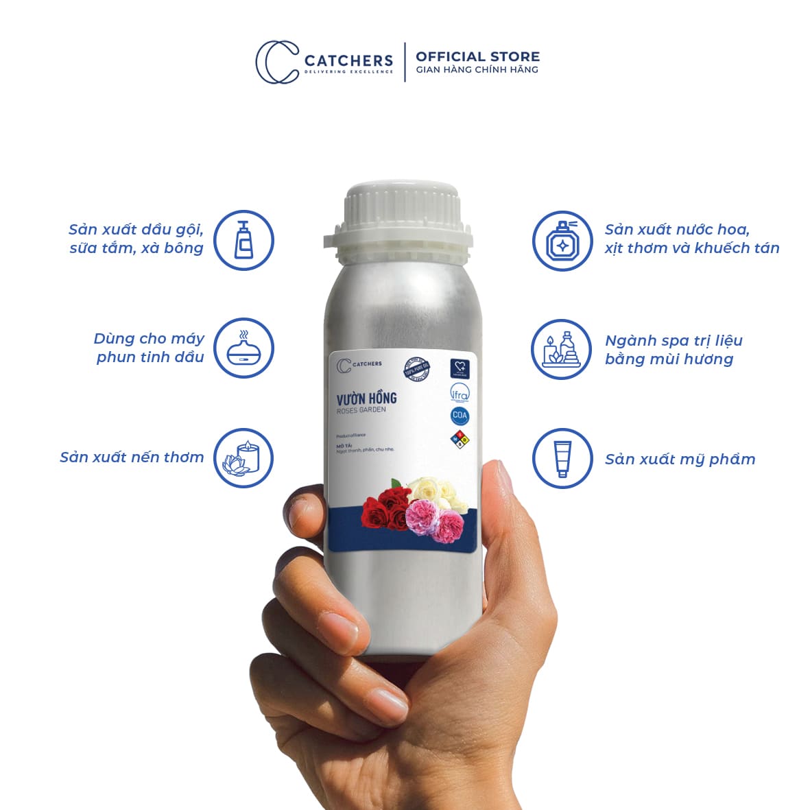 Công dụng của Tinh dầu Vườn Hồng