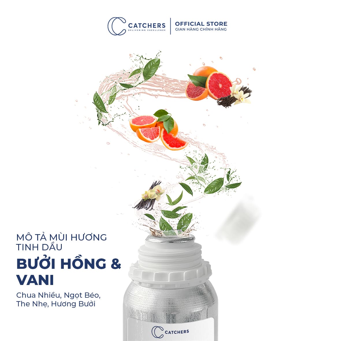 Mô tả mùi hương Tinh dầu Bưởi Hồng & Vani