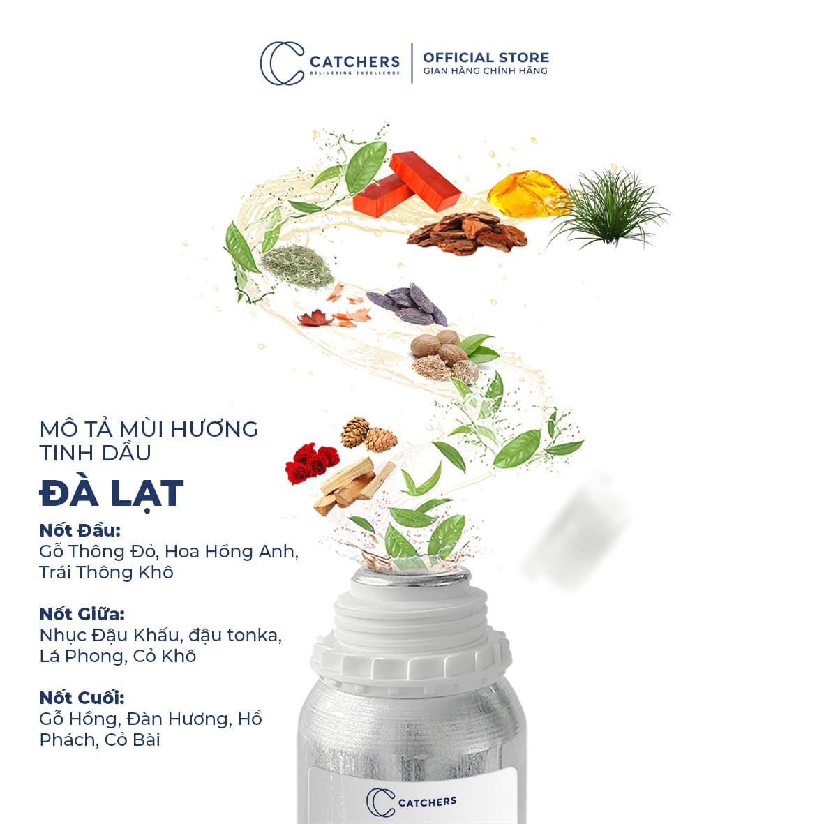 Mô tả mùi hương Tinh dầu Đà Lạt