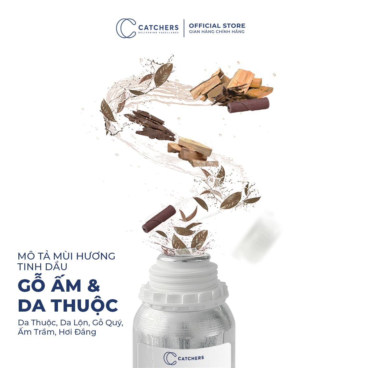 Mô tả mùi hương Tinh dầu Gỗ Ấm & Da Thuộc