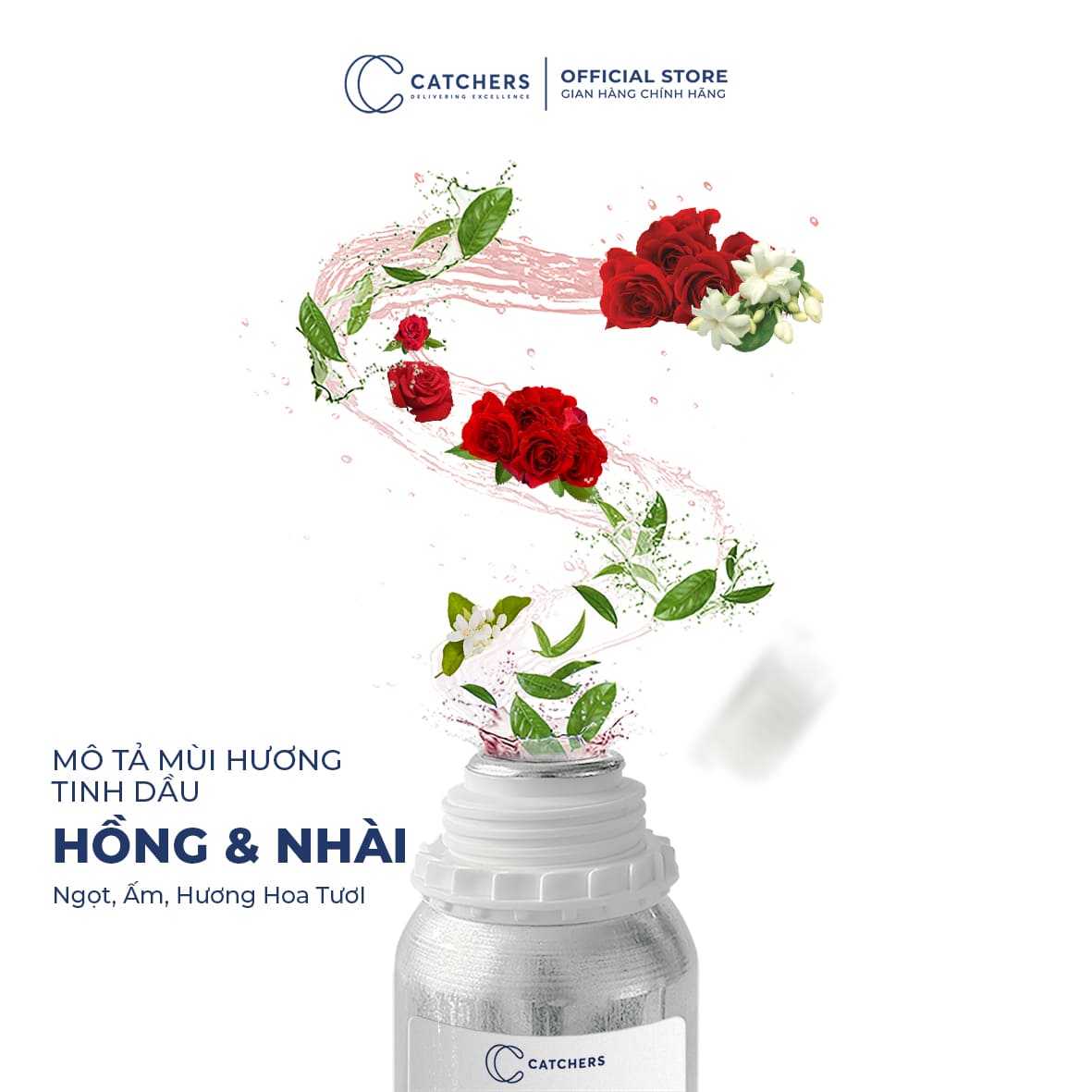Mô tả mùi hương Tinh dầu Hồng & Nhài