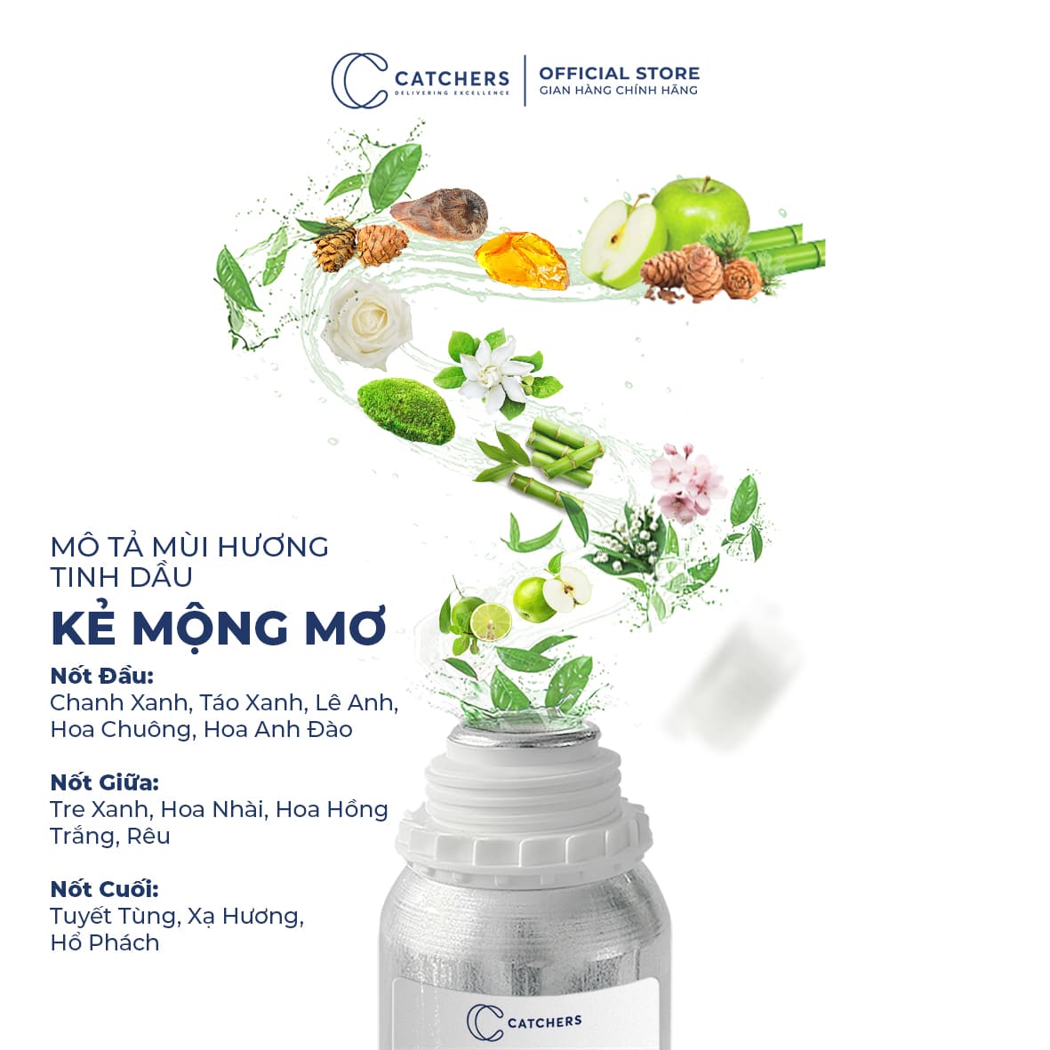 Mô tả mùi hương Tinh dầu Kẻ Mộng Mơ