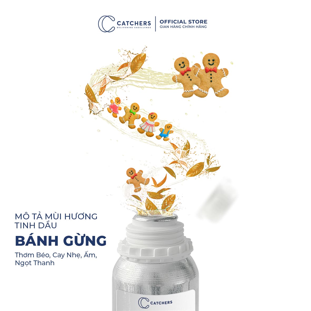 Mô tả mùi hương Tinh dầu Khuếch Tán Bánh Gừng