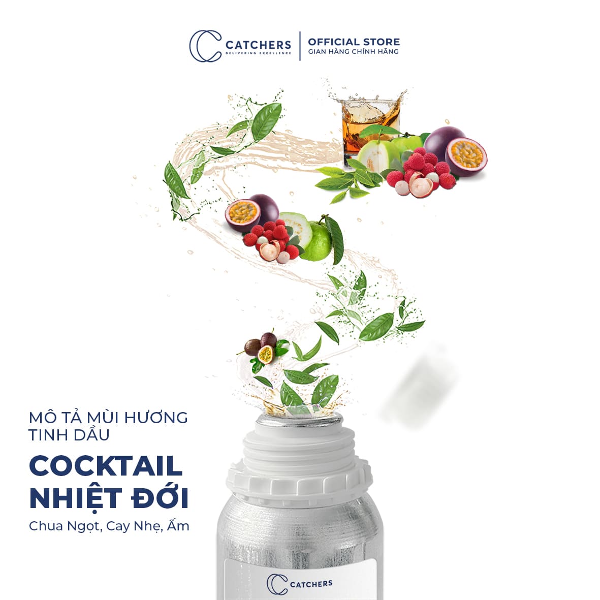 Mô tả mùi hương Tinh dầu Khuếch Tán Cocktail Nhiệt Đới