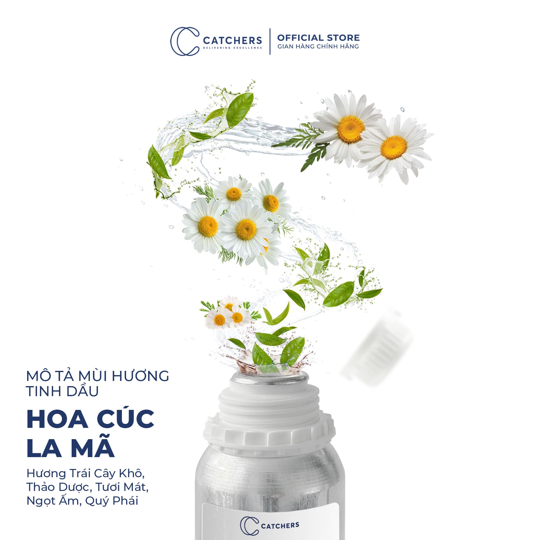 Mô tả mùi hương Tinh dầu Khuếch Tán Cúc La Mã