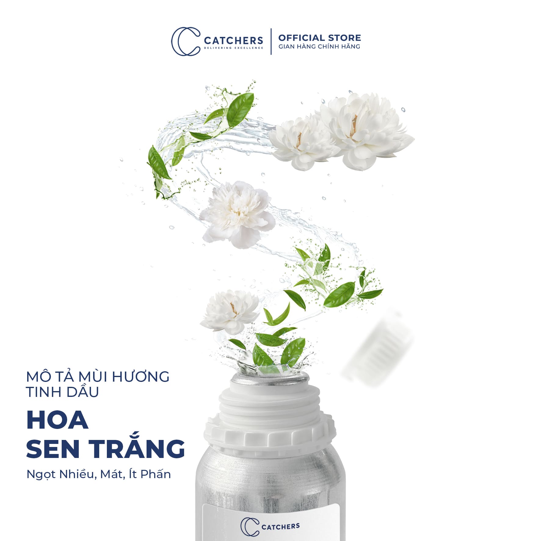 Mô tả mùi hương Tinh dầu Khuếch Tán Hoa Sen Trắng