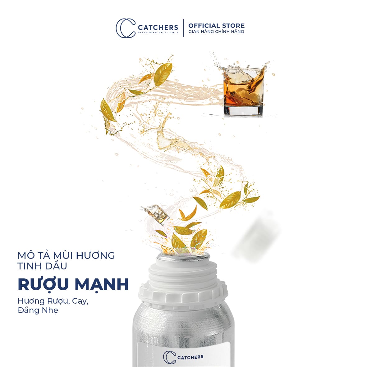 Mô tả mùi hương Tinh dầu Khuếch Tán Rượu Mạnh