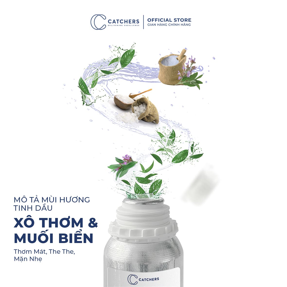 Mô tả mùi hương Tinh Dầu Khuếch Tán Xô Thơm & Muối Biển