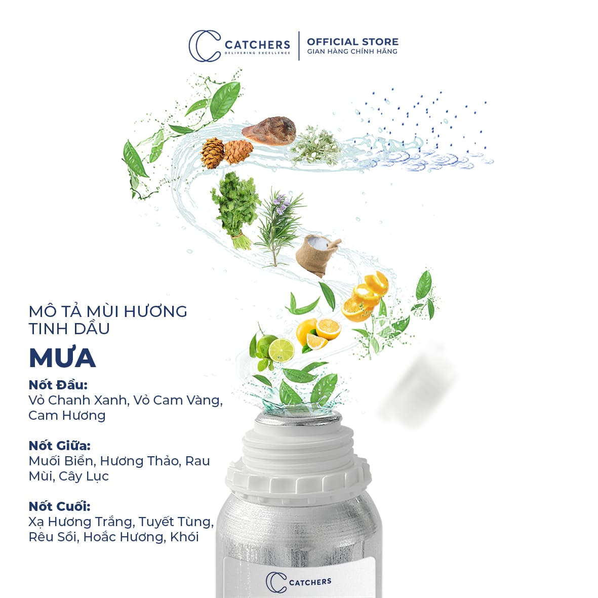 Mô tả mùi hương Tinh dầu Mưa