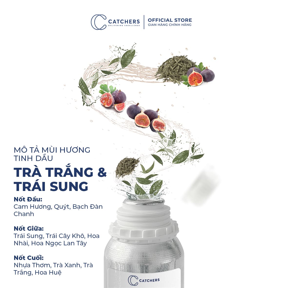 Mô tả mùi hương Tinh dầu Trà Trắng & Trái Sung