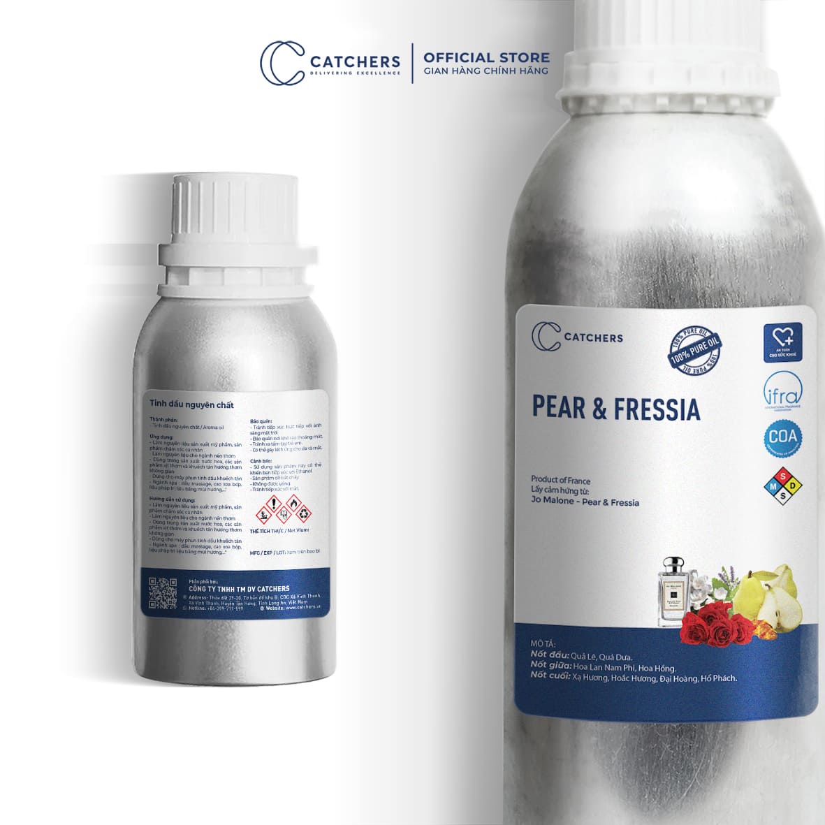 Tinh Dầu Gốc Nước Hoa Pear & Fressia