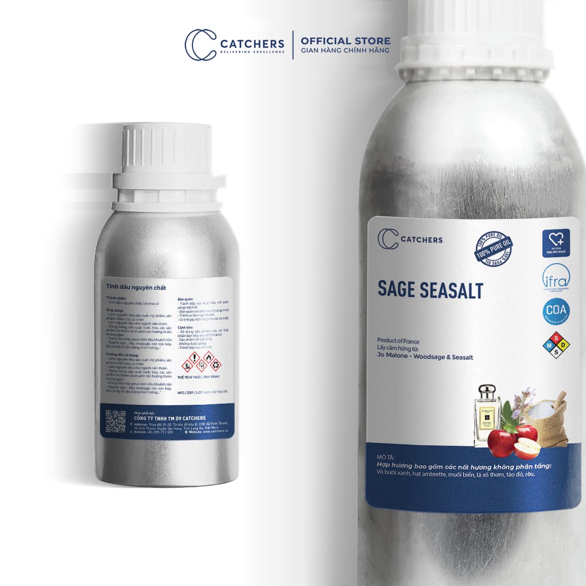 Tinh Dầu Gốc Nước Hoa Sage Seasalt