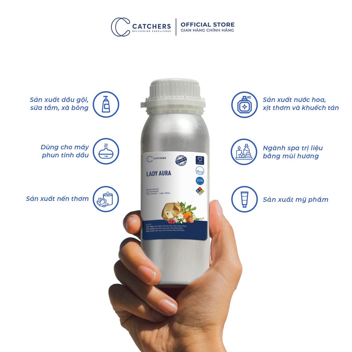 Công dụng của Tinh Dầu Gốc Nước Hoa Lady Aura