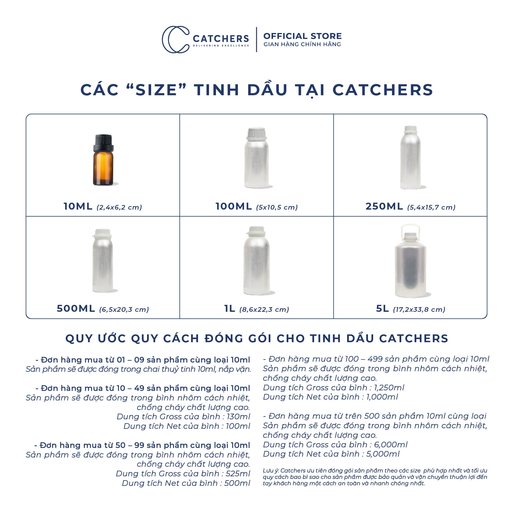 Kích thước Tinh Dầu Oasis Opal