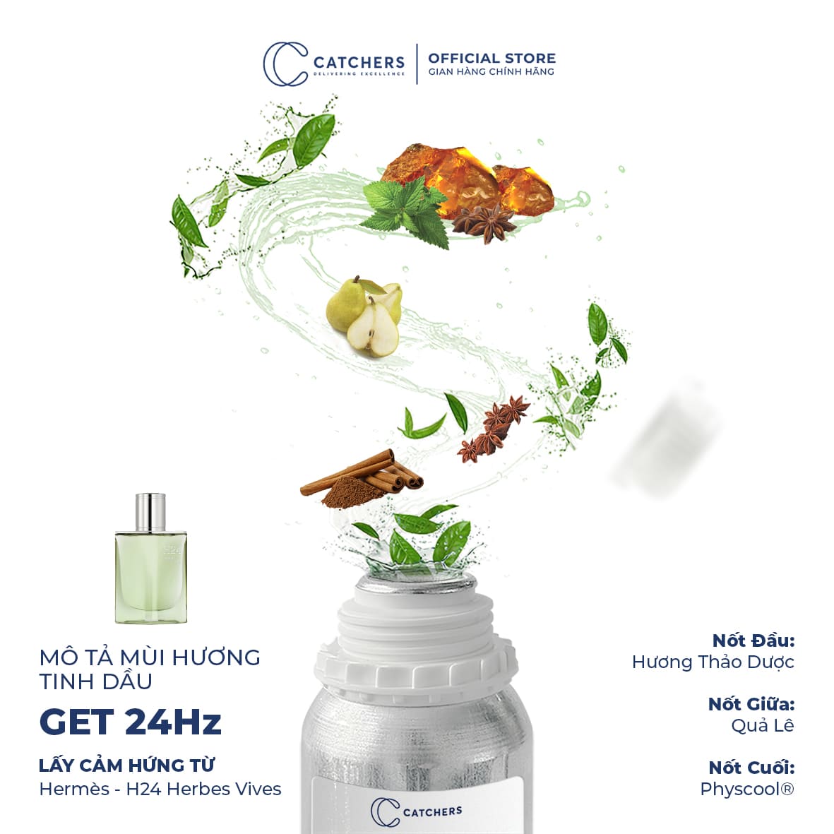 Mô tả mùi hương Nước Hoa Get 24Hz EDP