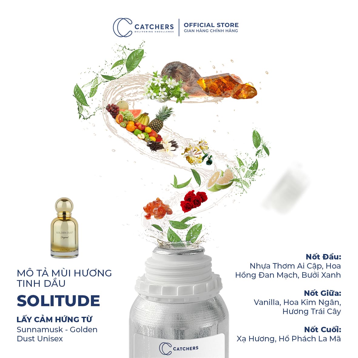 Mô tả mùi hương Nước Hoa Solitude EDP