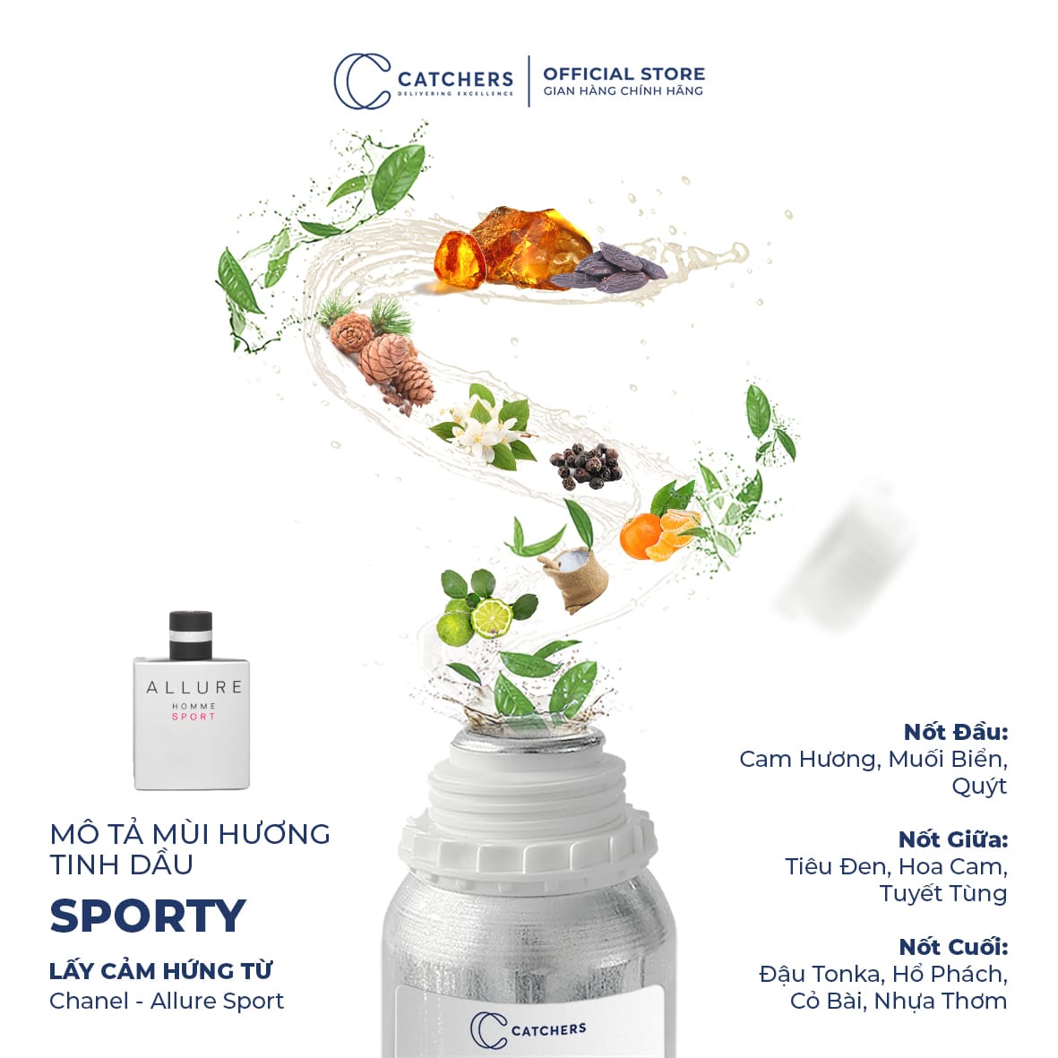 Mô tả mùi hương Nước Hoa Sporty EDP