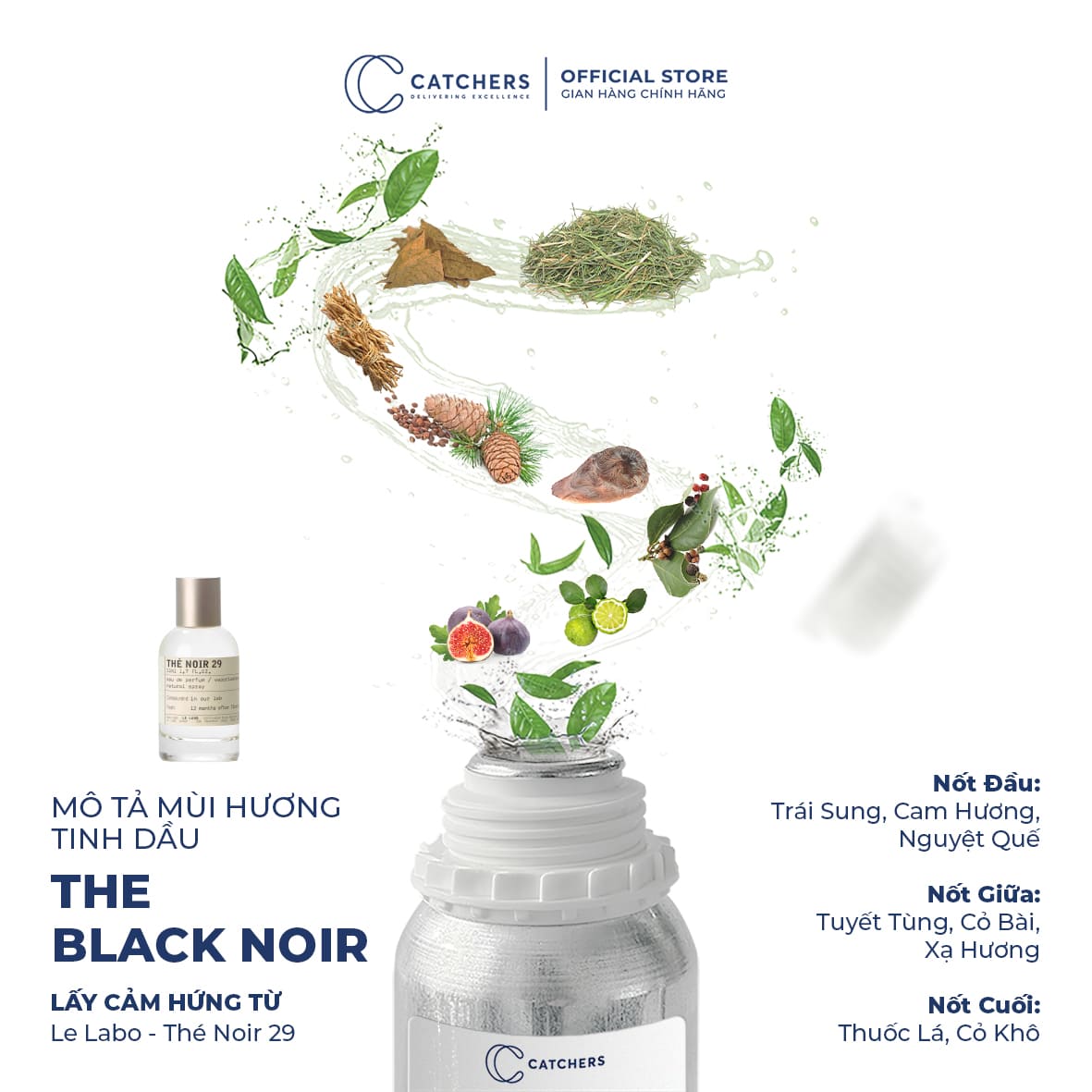 Mô tả mùi hương Nước Hoa The Black Noir EDP