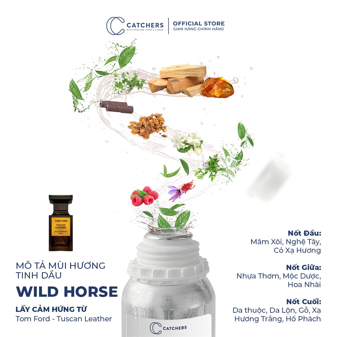 Mô tả mùi hương Nước Hoa Wild Horse EDP