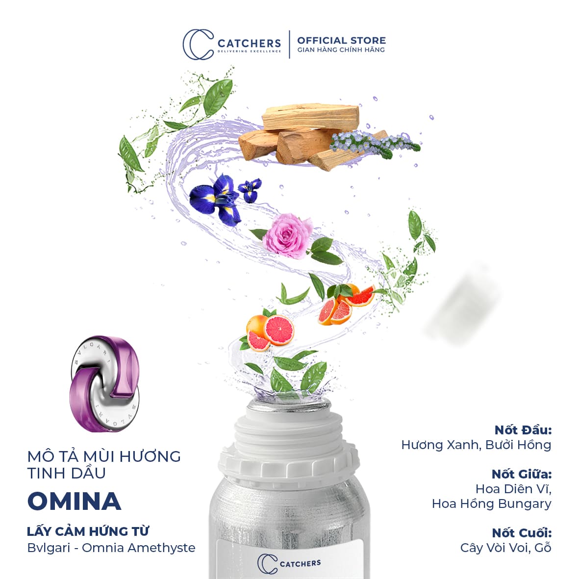 Mô tả mùi hương Tinh Dầu Khuếch Tán Omina