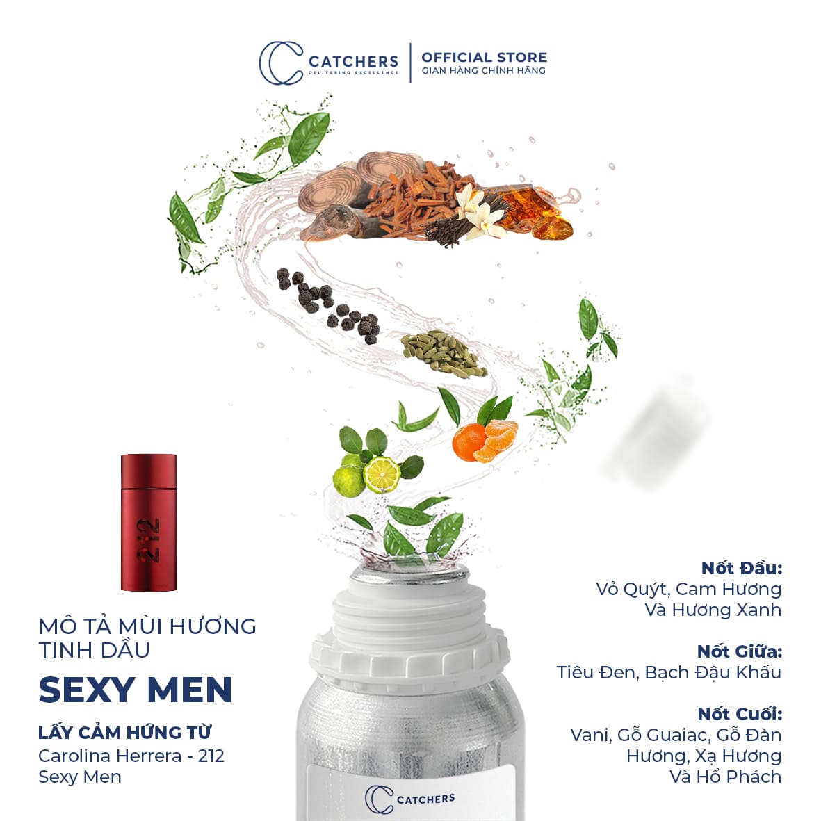 Mô tả mùi hương Tinh Dầu Khuếch Tán Sexy Men