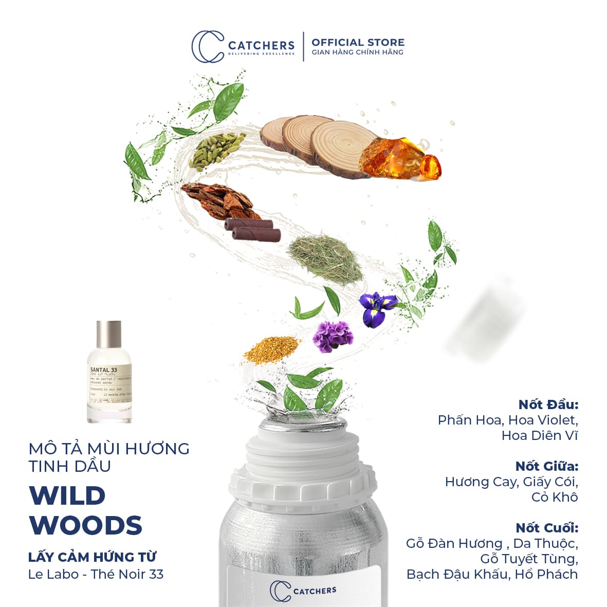 Mô tả mùi hương Tinh Dầu Khuếch Tán Wild Woods