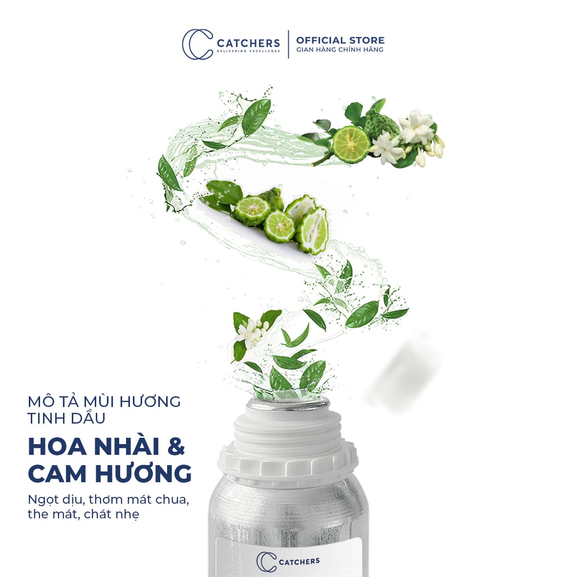 Mô tả mùi hương Tinh Dầu Khuếch Tán Hoa Nhài & Cam Hương