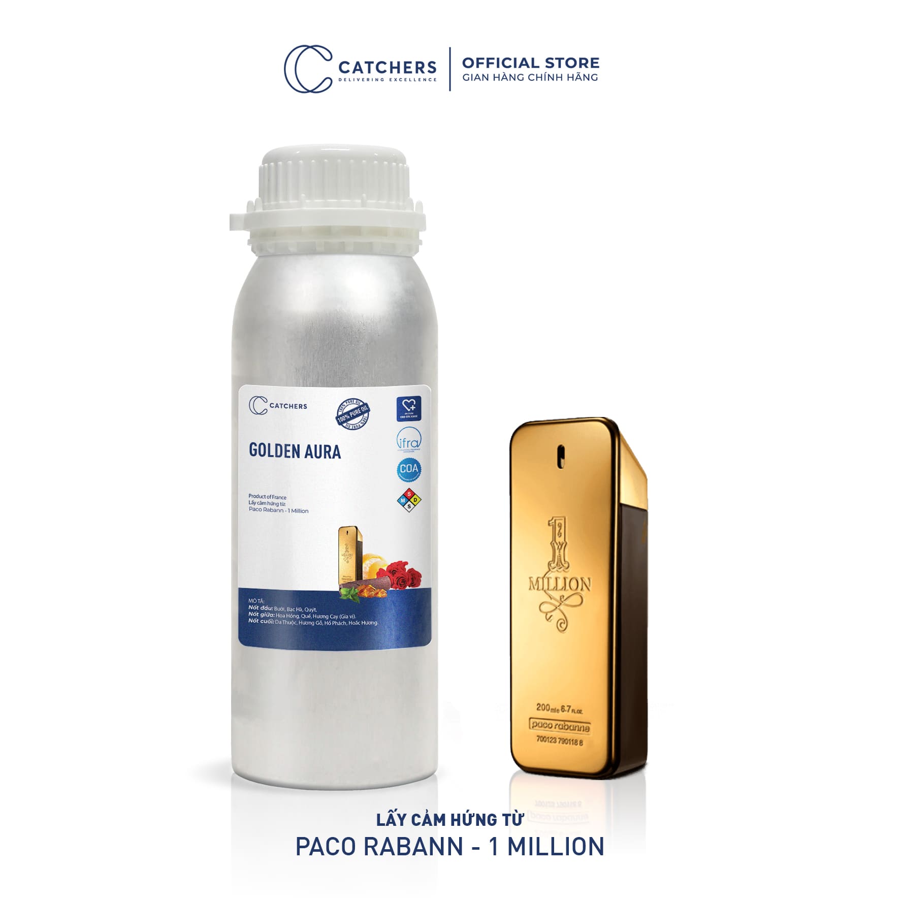 Tinh Dầu Gốc Nước Hoa Golden Aura