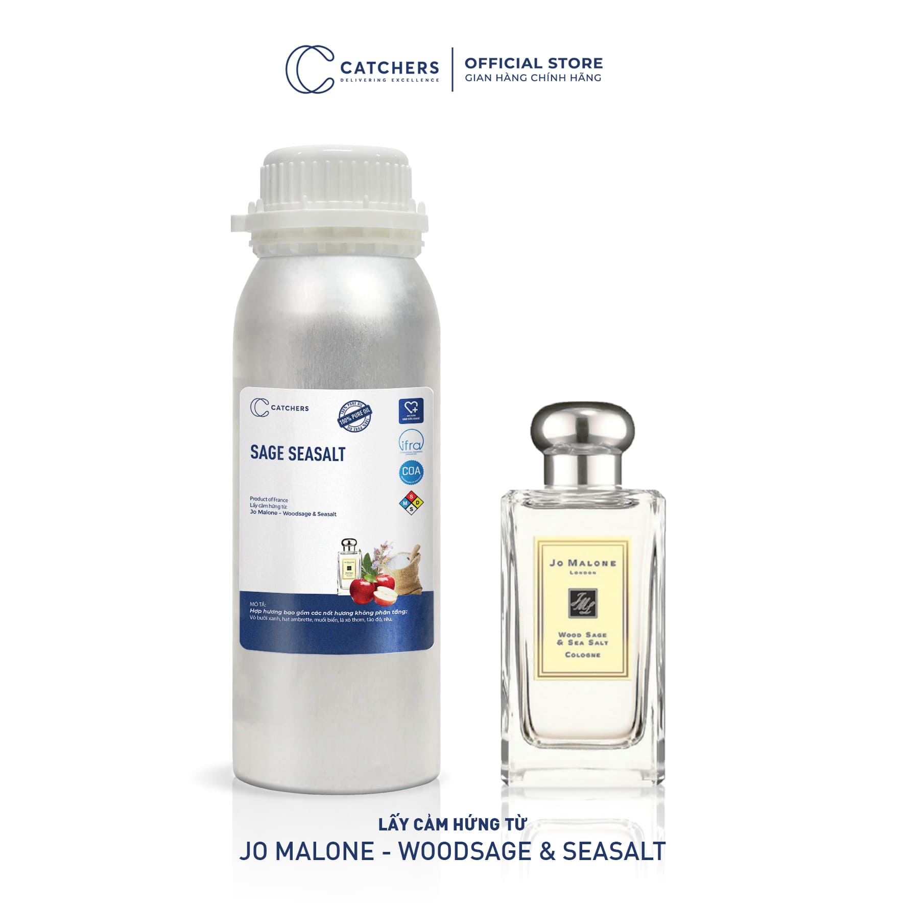 Tinh Dầu Gốc Nước Hoa Sage Seasalt