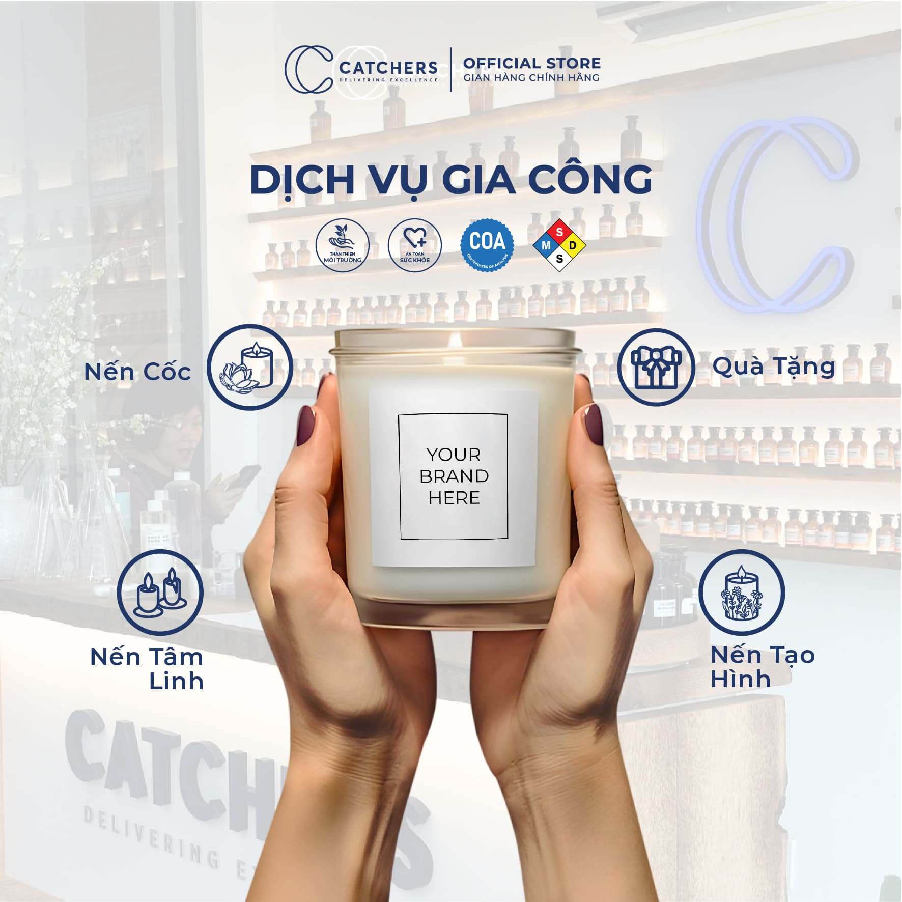 Dịch vụ gia công Sáp Nến Workshop