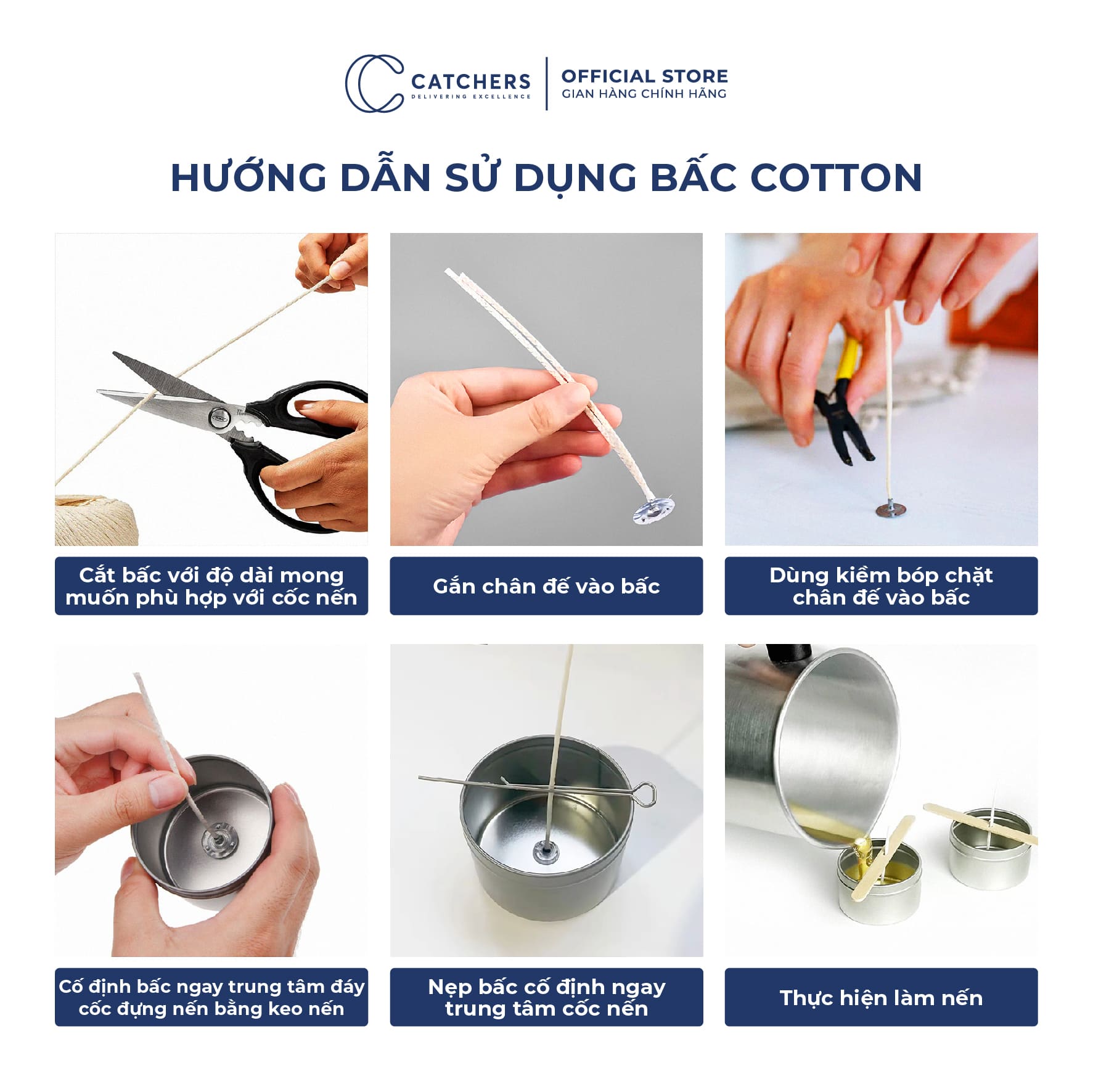 Hướng dẫn sử dụng bấc cotton