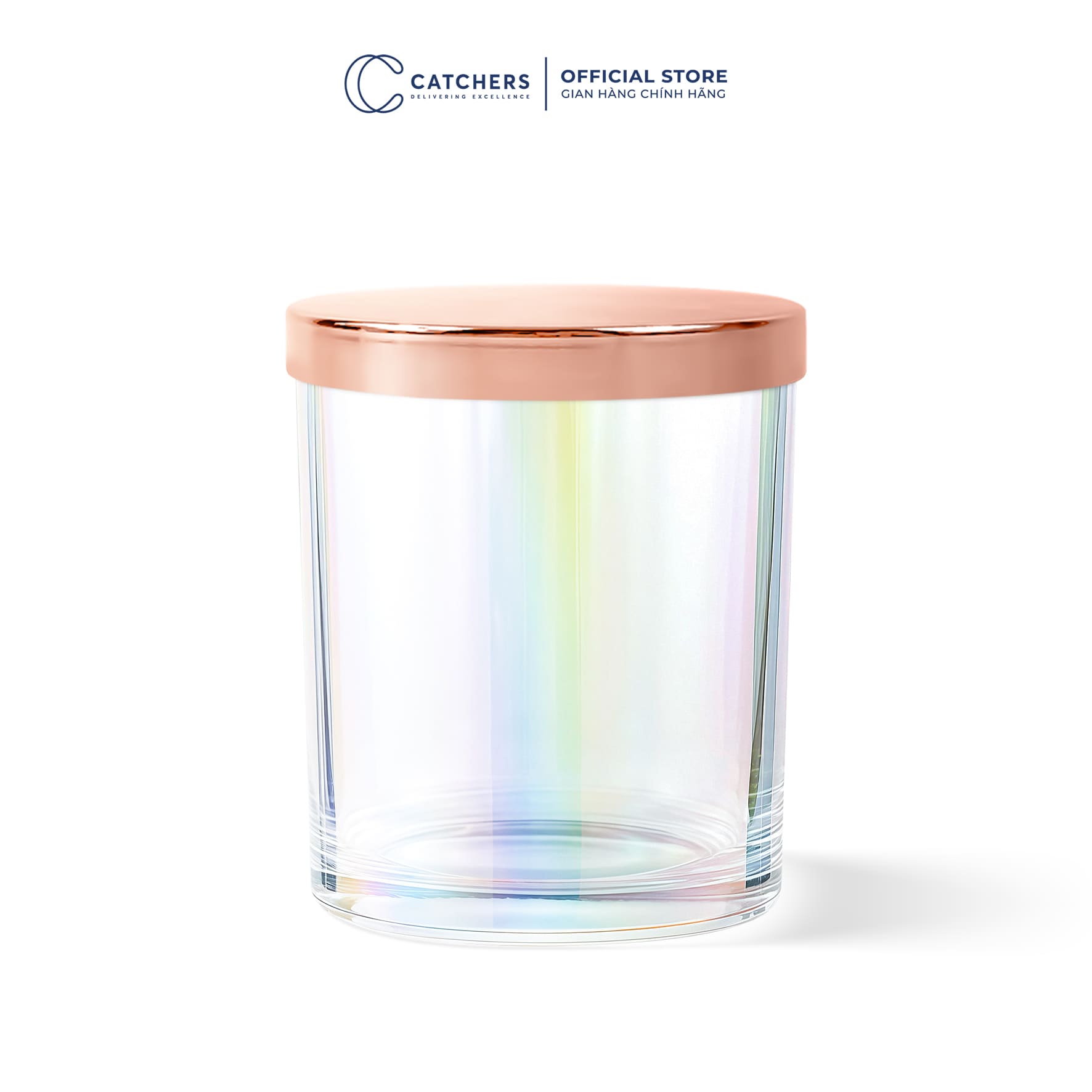 cốc cầu vồng nắp chụp hồng