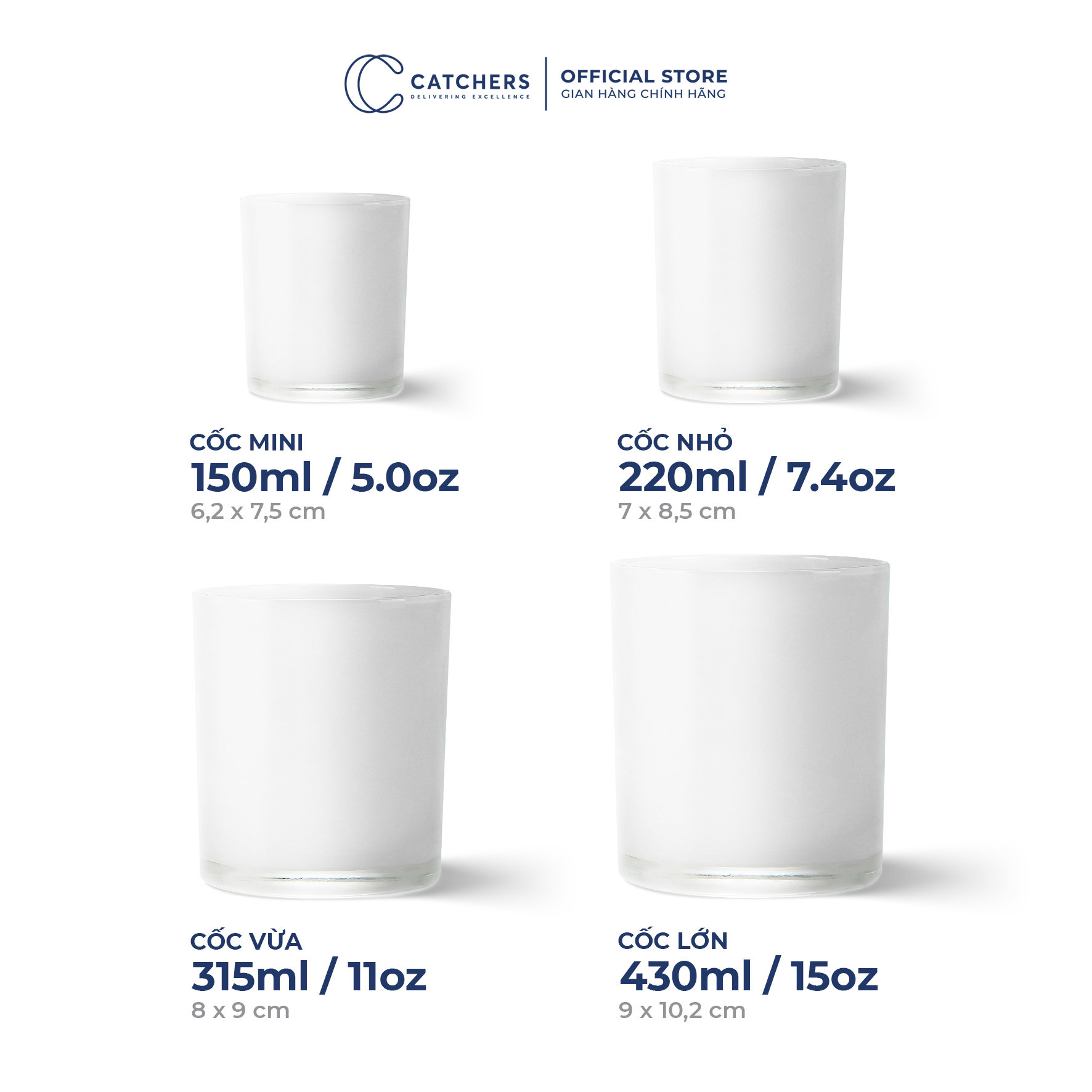 CỐC ĐỰNG NẾN BÓNG (KÈM NẮP)