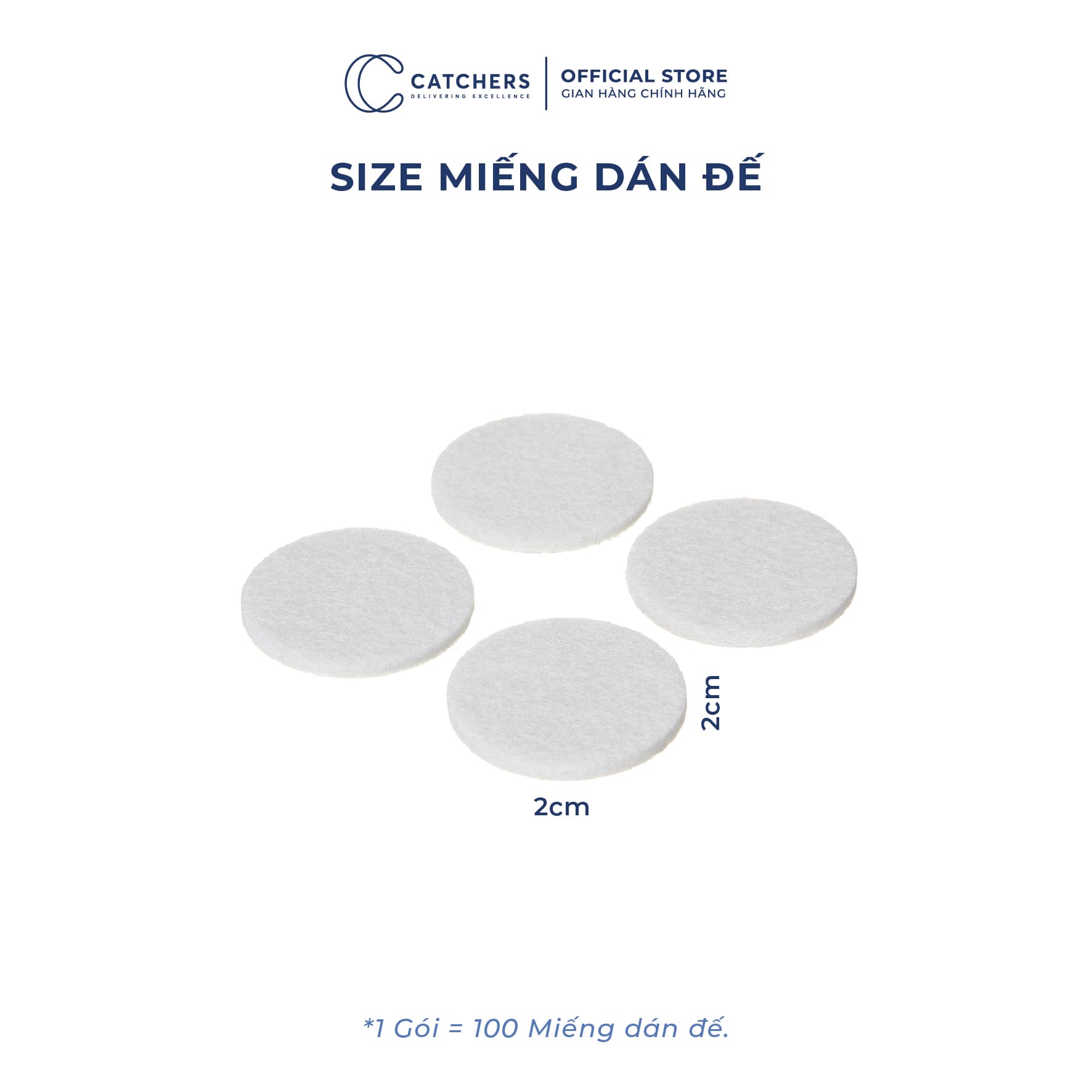 Miếng dán đế bấc (1 Gói = 100 miếng)