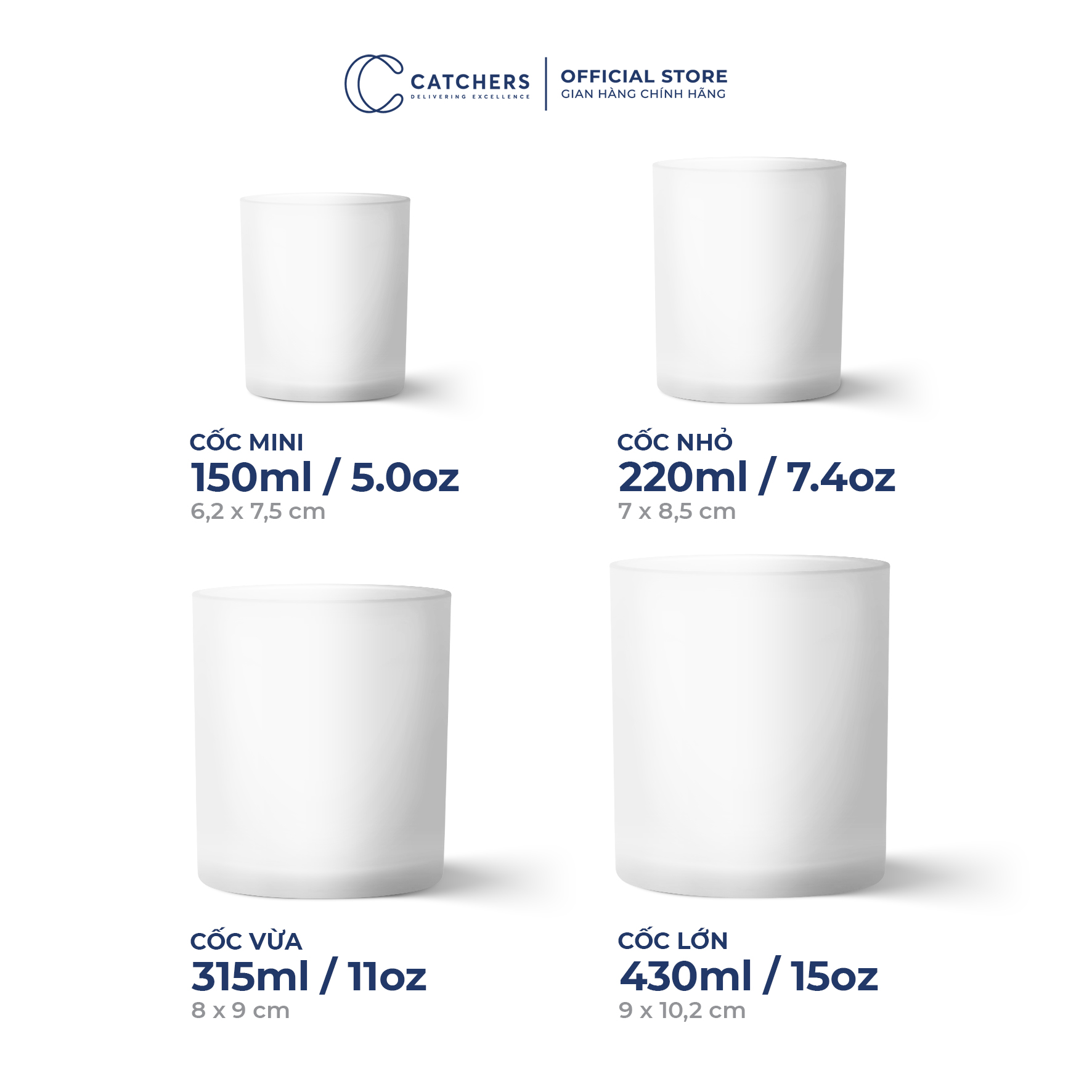 CỐC ĐỰNG NẾN NHÁM MỜ (KÈM NẮP)