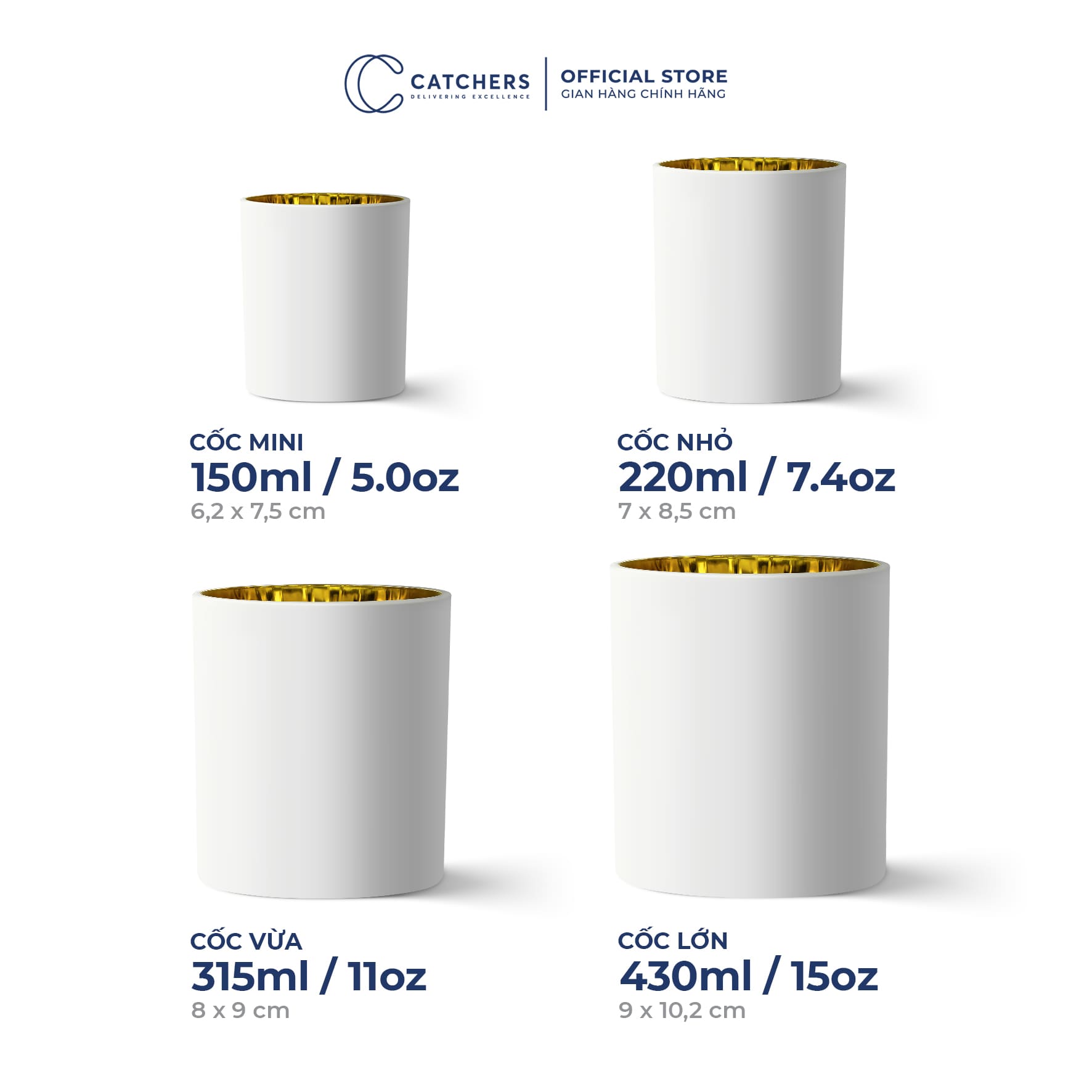 CỐC ĐỰNG NẾN TRÁNG GƯƠNG (KÈM NẮP)