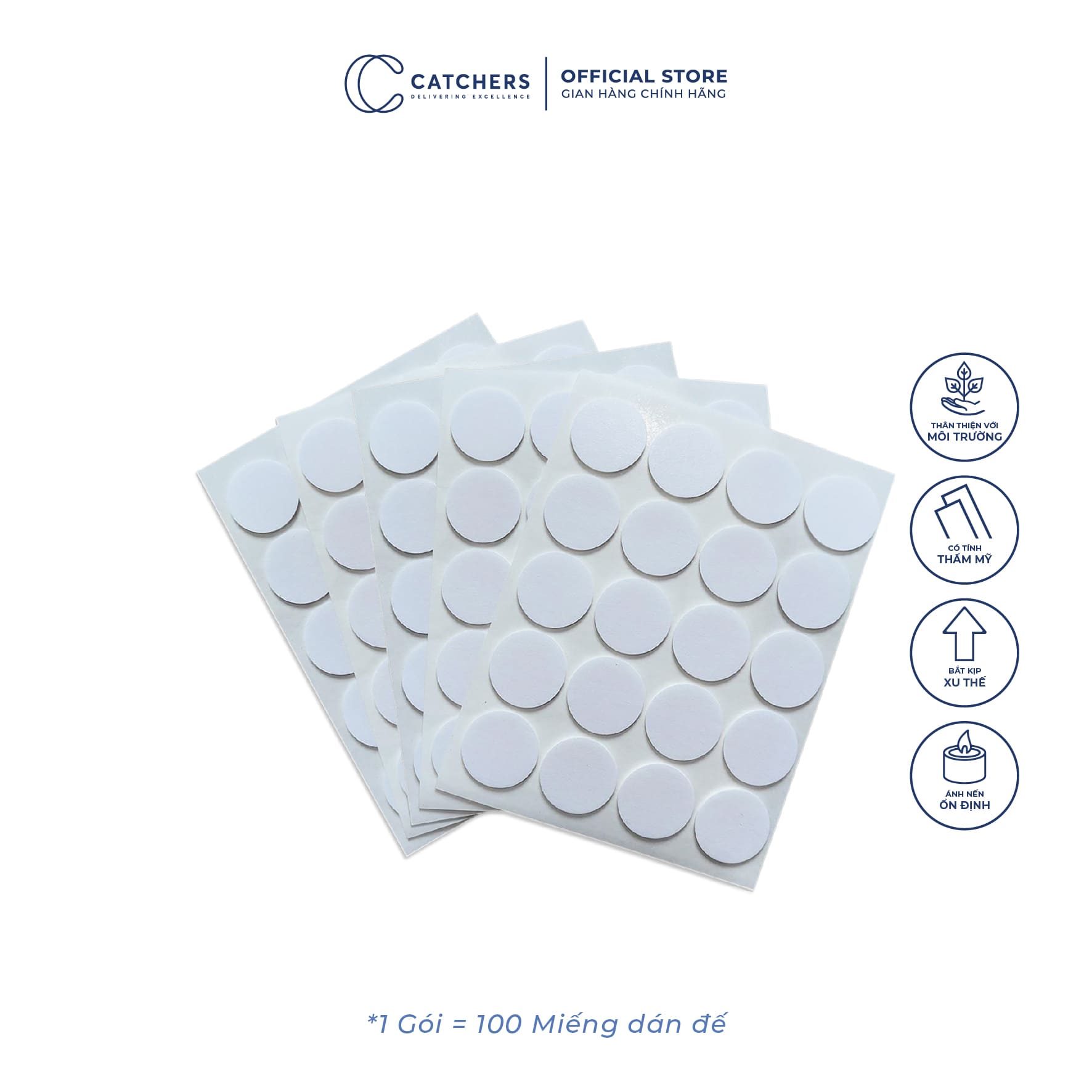 Miếng dán đế bấc (1 Gói = 100 miếng)