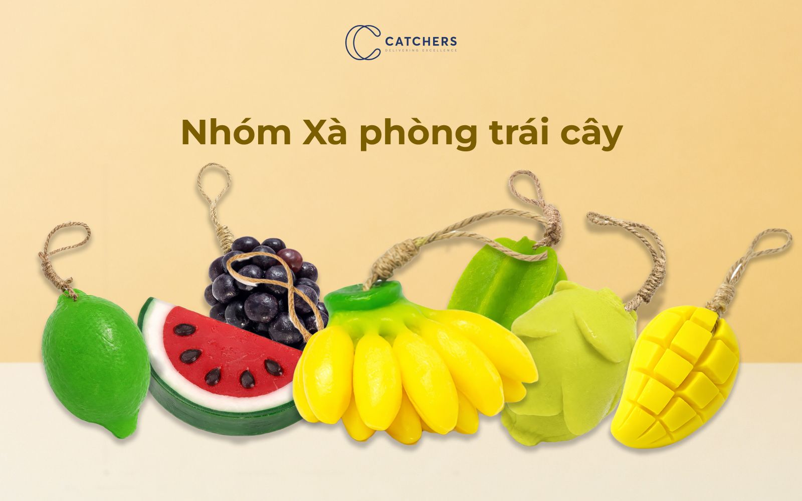 Xà phòng tạo hình trái cây thiên nhiên cao cấp thương hiệu Catchers